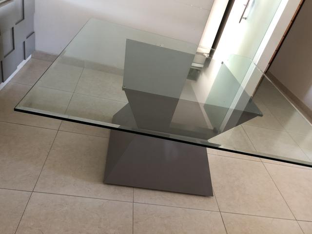 Mesa de vidro quadrada - Foto 2