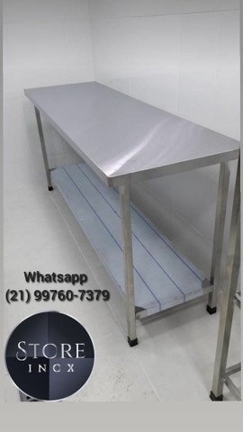 Bancada lisa de inox