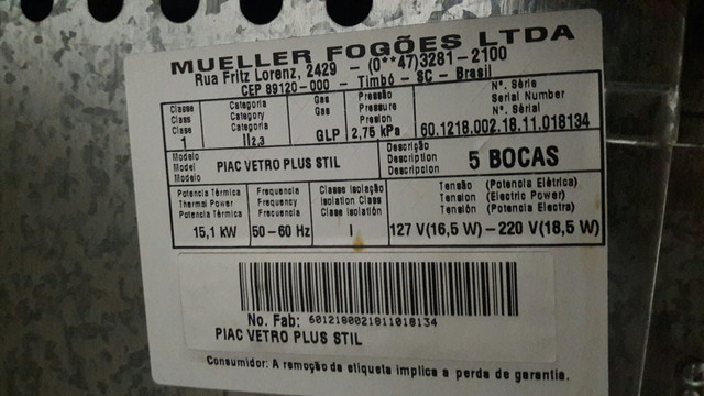 Fogão e forno