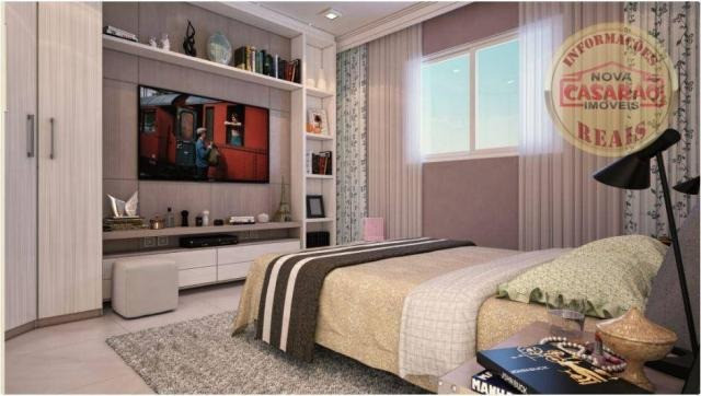 Apartamento com 2 dormitórios à venda, 77 m² por R$ 419.958 - Maracanã - Praia Grande - Foto 3