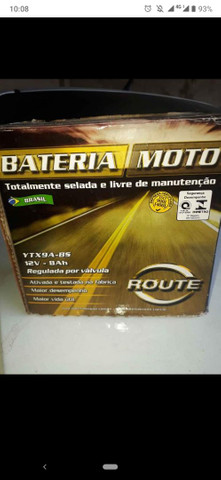 Bateria de moto nova com garantia da loja