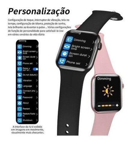 Smartwatch Relogio Inteligente Hw16 44mm Azul - Foto 3