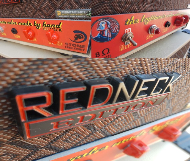 <br><br>AMPLIFICADOR VALVULADO RED NECK (HANDMADE) 5W- STONE HEMET  - Foto 4