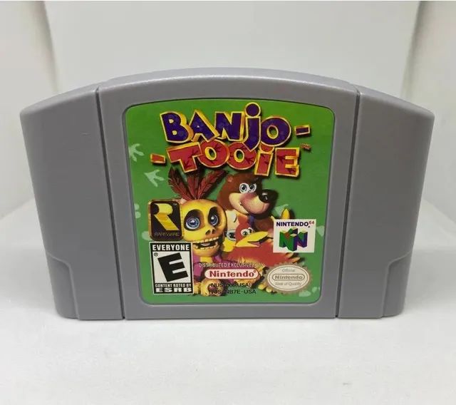 1 caixa com berço repro para jogos de nintendo 64