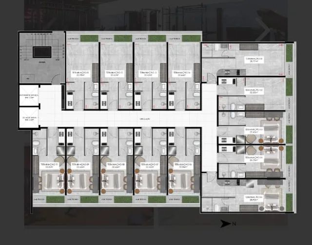O Box Studio apresenta um mix de studios e apartamentos duplex-jatiuca - Foto 3
