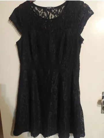 Vestido preto rendado G - Foto 3