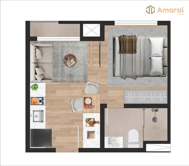 Studios 21 a 23m² Ed New England Novo Mundo / Entrega 2025 - Foto 3