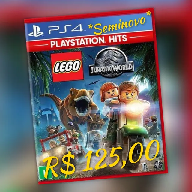 Mídia Física Lego Jurassic World Playstation Hits Ps4 Novo - GAMES &  ELETRONICOS