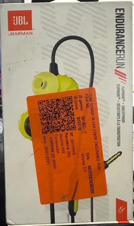 Fone De Ouvido Intra-auricular Endurace Run Amarelo Jbl - Foto 6