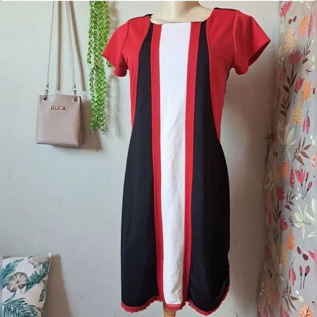 Vestido Tricolor