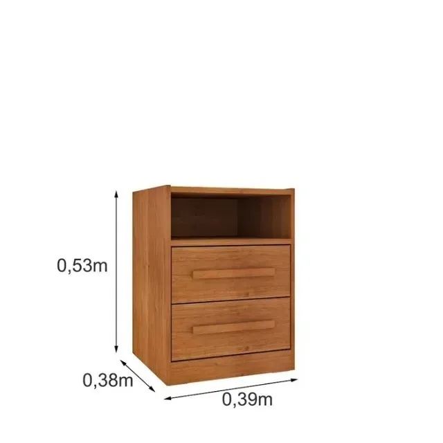 Mesa de Cabeceira 2 Gavetas. São Produtos Novos Direto da Fábrica P/Sua Casa. - Foto 3