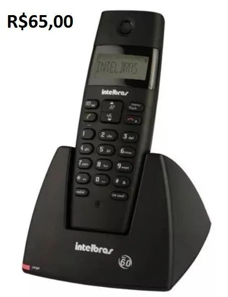Telefone Intelbras Sem Fio Ts40id Com Identificador De Chamadas
