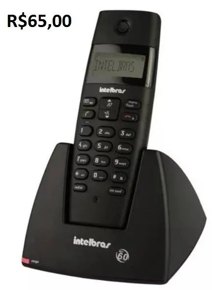 Telefone Intelbras Sem Fio Ts40id Com Identificador De Chamadas