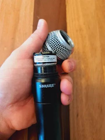 Microfone Sem Fio Transmissor de Mão Shure ULXD2 SM58 J50 - Foto 2
