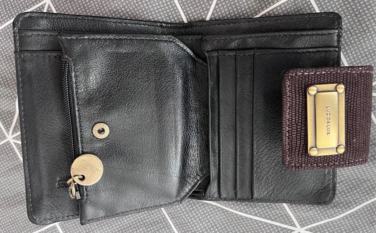 Carteira de Couro Legítimo Luz da Lua - Foto 4