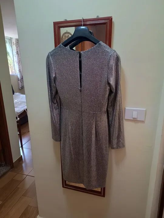 Vestido Unicke  prata - Perfeito para festas! - Foto 5