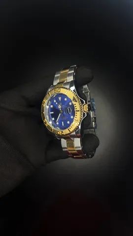 Relógio rolex Prata com fundo Azul - Foto 4