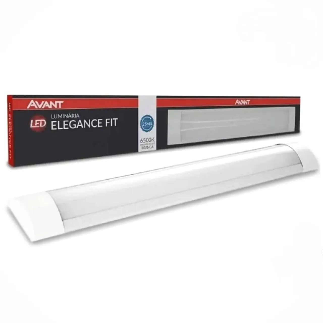 Kit 3 Luminárias led slim 18w 60cm