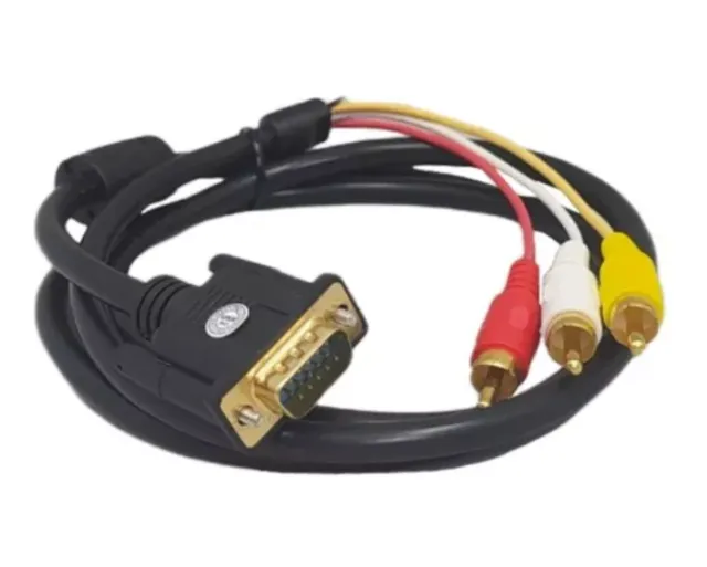 Cabo conversor vga para rca