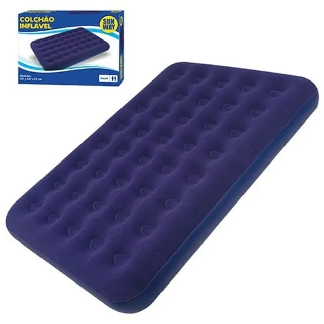 Colchão Inflavel De Casal 191x137x22cm 6014507 Rio De Ouro - Foto 3