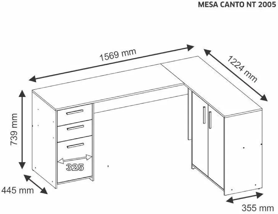 Mesa de Canto para Escritório  - Foto 4