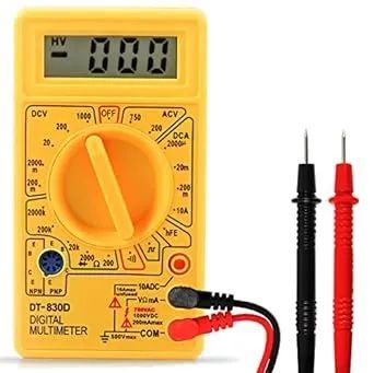 Multímetro Digital Profissional Portátil Corrente Ac + Dc Tensão 200M~600V Bateria 9V Test