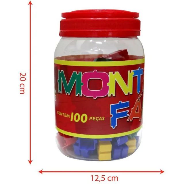 Bloco De Montar Facil Color C/100un 7695607 - Foto 3