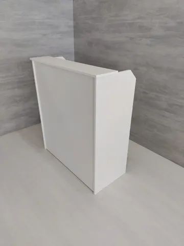 balcão para recepção reto vallet branco - Foto 3