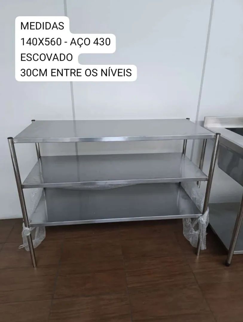   Tanque  Aço Inox Industrial, 100x50x90cm, bancadas inox em promoção a pronta entrega  - Foto 5