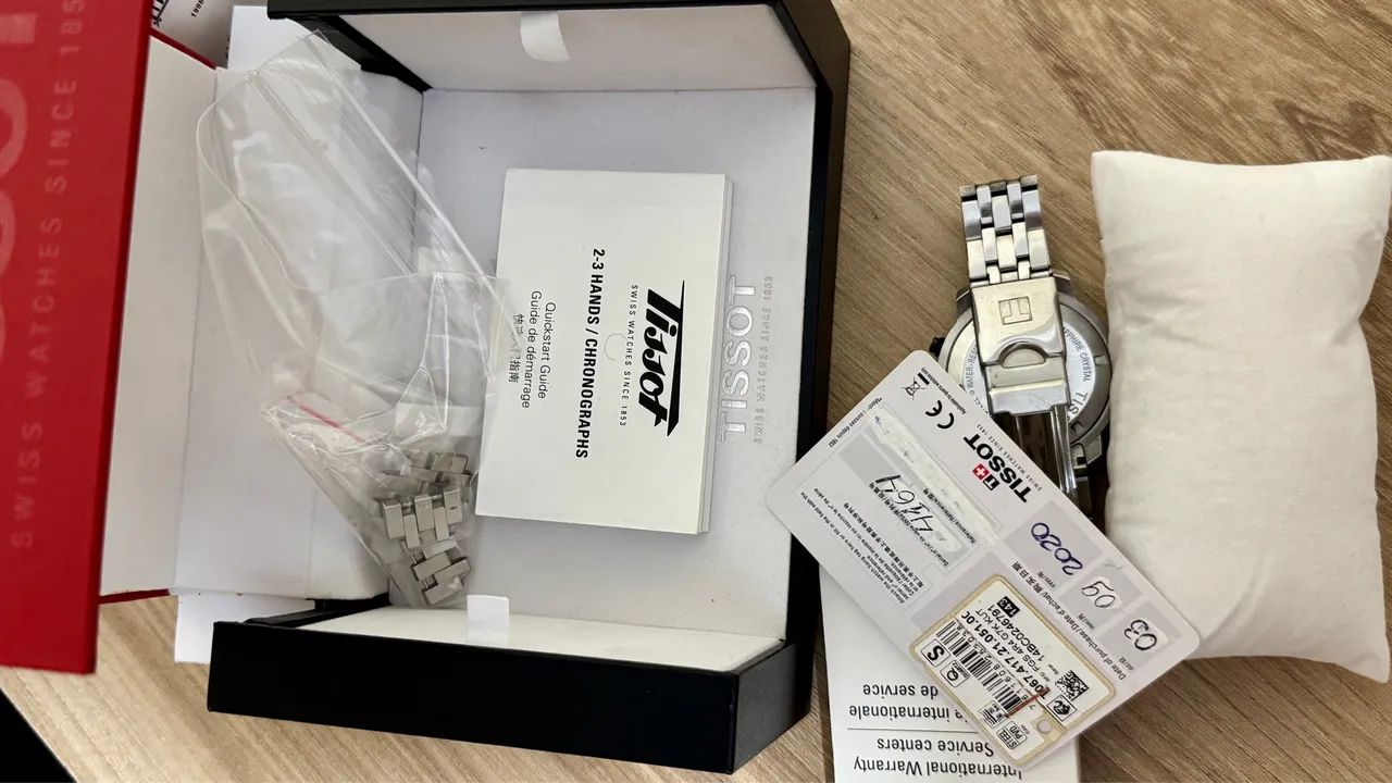 Relógio Tissot ORIGINAL masculino em aço inoxidável e vidro de Safira - Foto 5