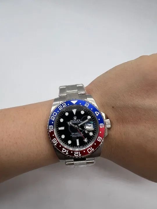 Rolex GMT Master II Pepsi - Azul e Vermelho - Foto 5