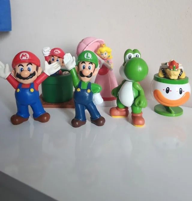 Super Mário Coleção Rara McDonalds 2014 e 2016