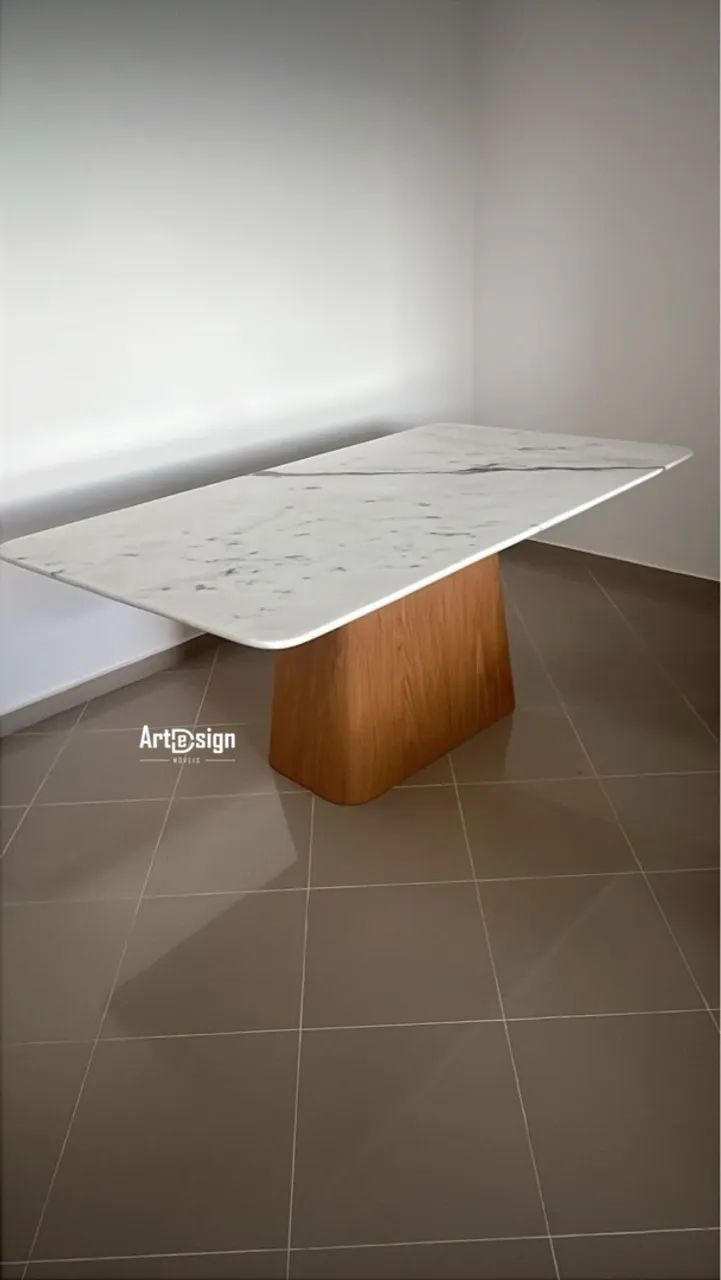 Mesa retangular em Mármore - Foto 2