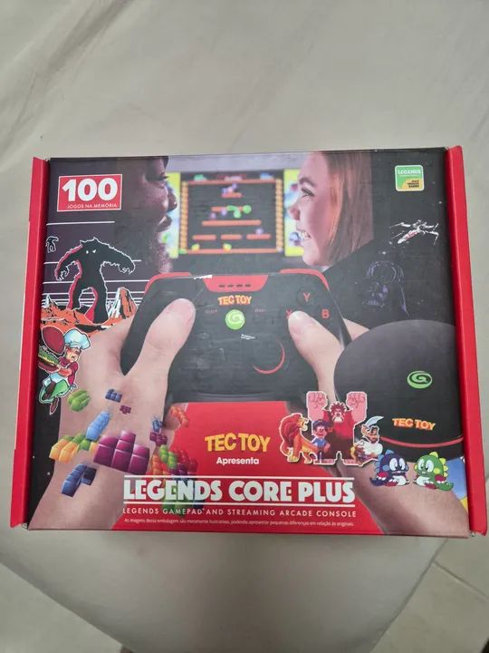NOVO - Lacrado - Tec Toy Legends Core Plus - 100 Jogos - Console Arcade