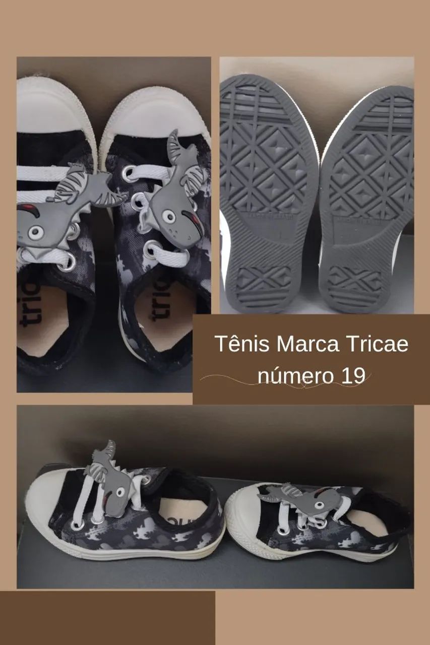 Sandália Infantil Tenis Infantil Tricae É© Bom Tênis Infantil Tricae N19  Calçados Infantis Jardim Bela Vista