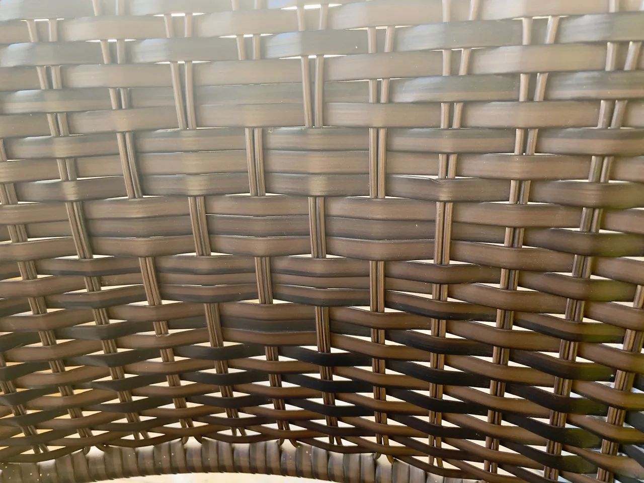 Conjunto de mesa de fibra sintética. - Foto 2