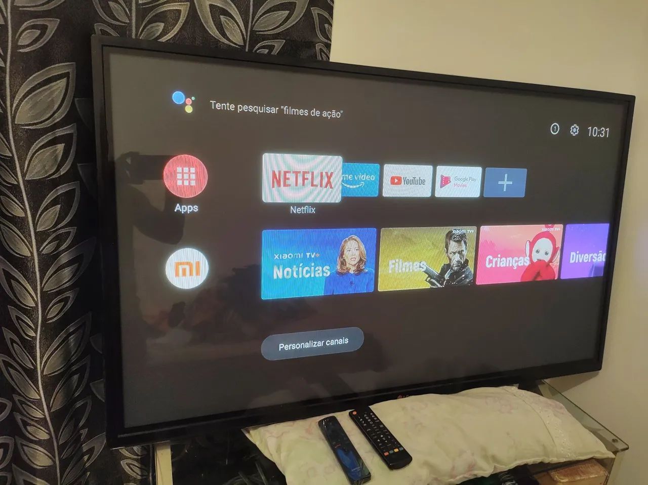 Smart TV "50 com Mi Xiaomi com Netflix, YouTube e muito mais!