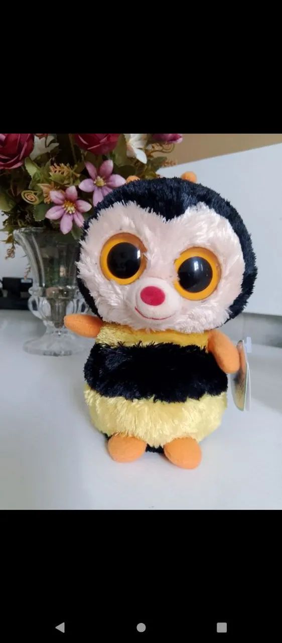 Pelúcia Beanie Boos Sting ( A abelha ) rara e aposentada  - Foto 2