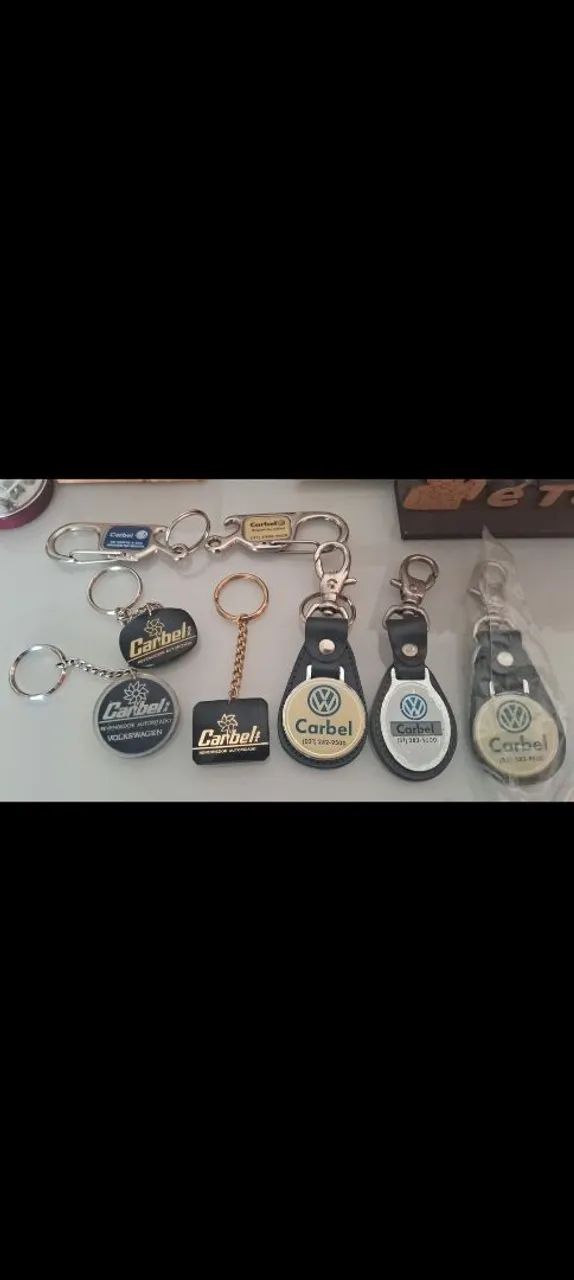Chaveiros Carbel Wolkswagem 59 reais cada