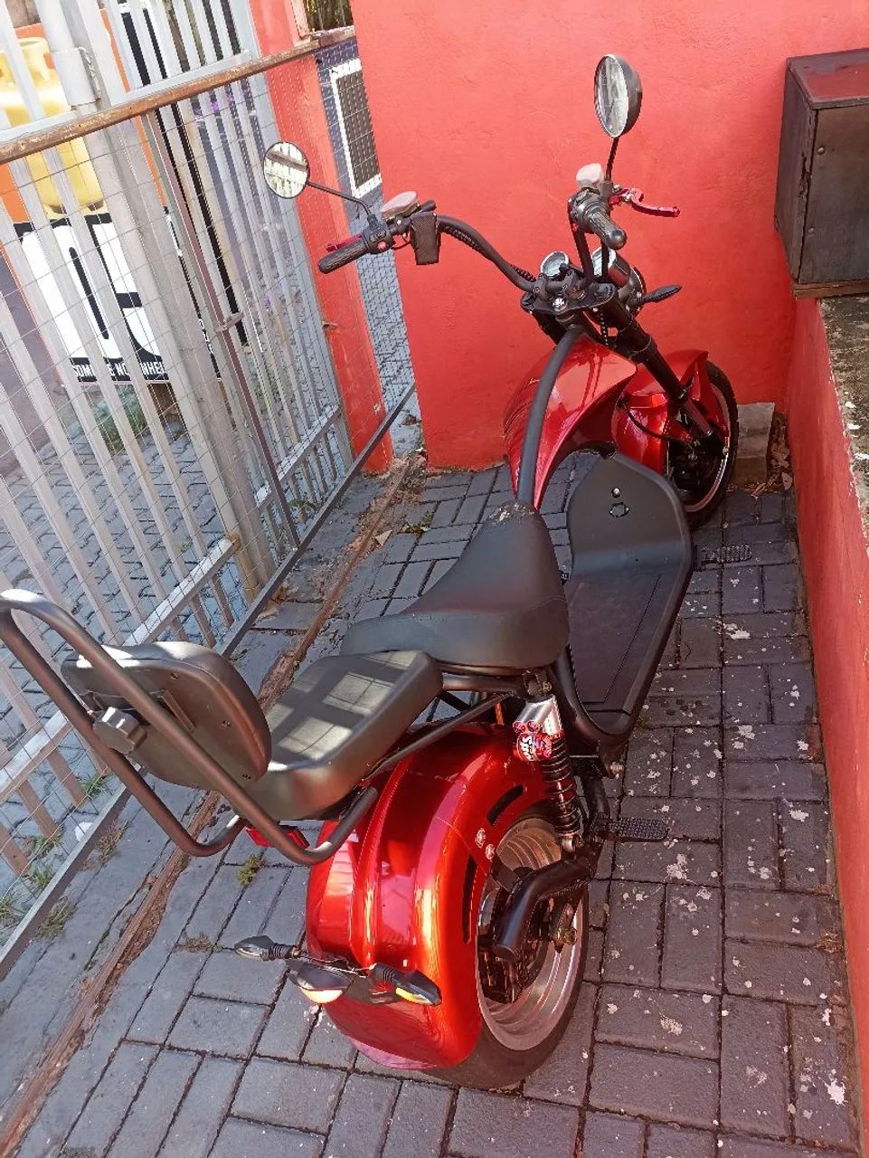 Moto Elétrica Vermelha - Foto 3