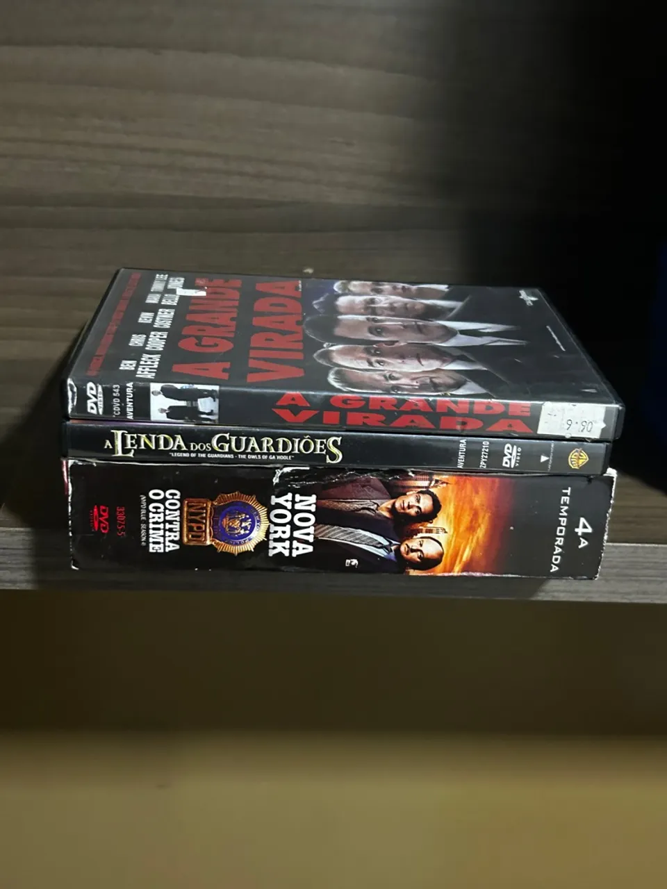 Coleção de DVDs: A Grande Virada, A Lenda dos Guardiões e Nova York Contra o Crime