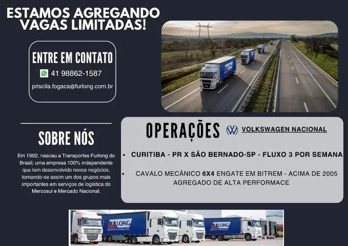 AGREGAMENTO VEÍCULO 6X4
