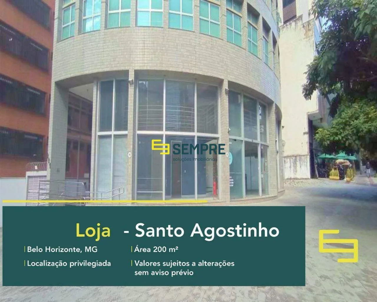 Loja para alugar no Santo Agostinho em BH