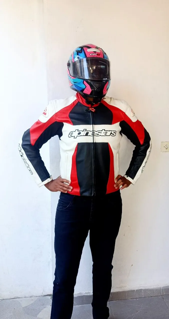 Jaqueta couro bovino Alpinestar G2