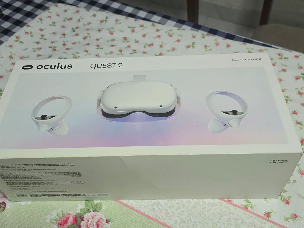 Meta Quest 2 128GB Conservado + Caixa e Cabo de Dados - Peças e