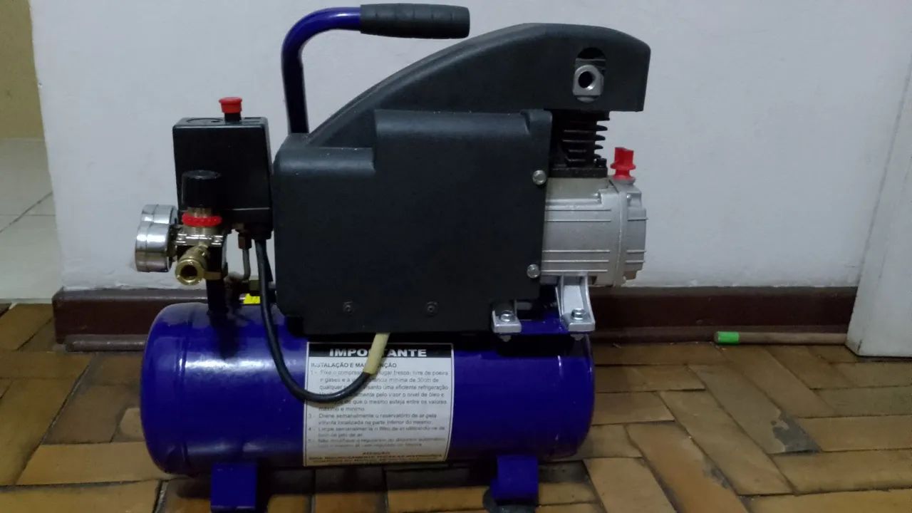 Motocompressor BRC5,6 com reservatório de 8L.  - Foto 5