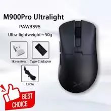 [Novo/Lacrado] - Mouse Delux M900 PRO Ultralight (Preto) PAW3395 / 50g - Foto 4