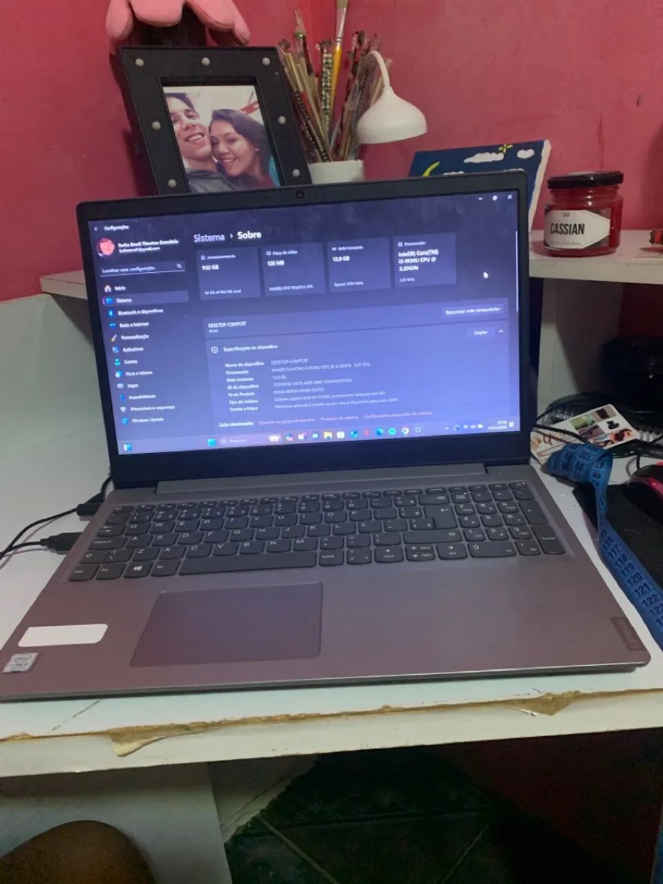 Notebook lenovo usado