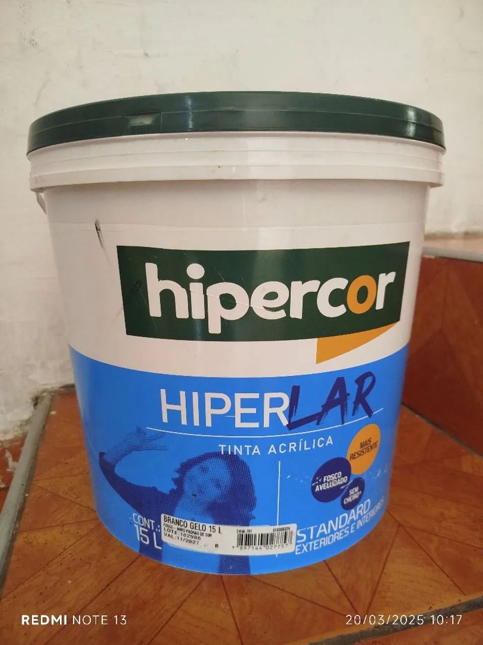 Tinta Acrílica Hiperlar Branco Gelo 15L - Foto 2