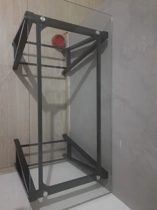 Mesa de Vidro Estilo Cavalete - Foto 4